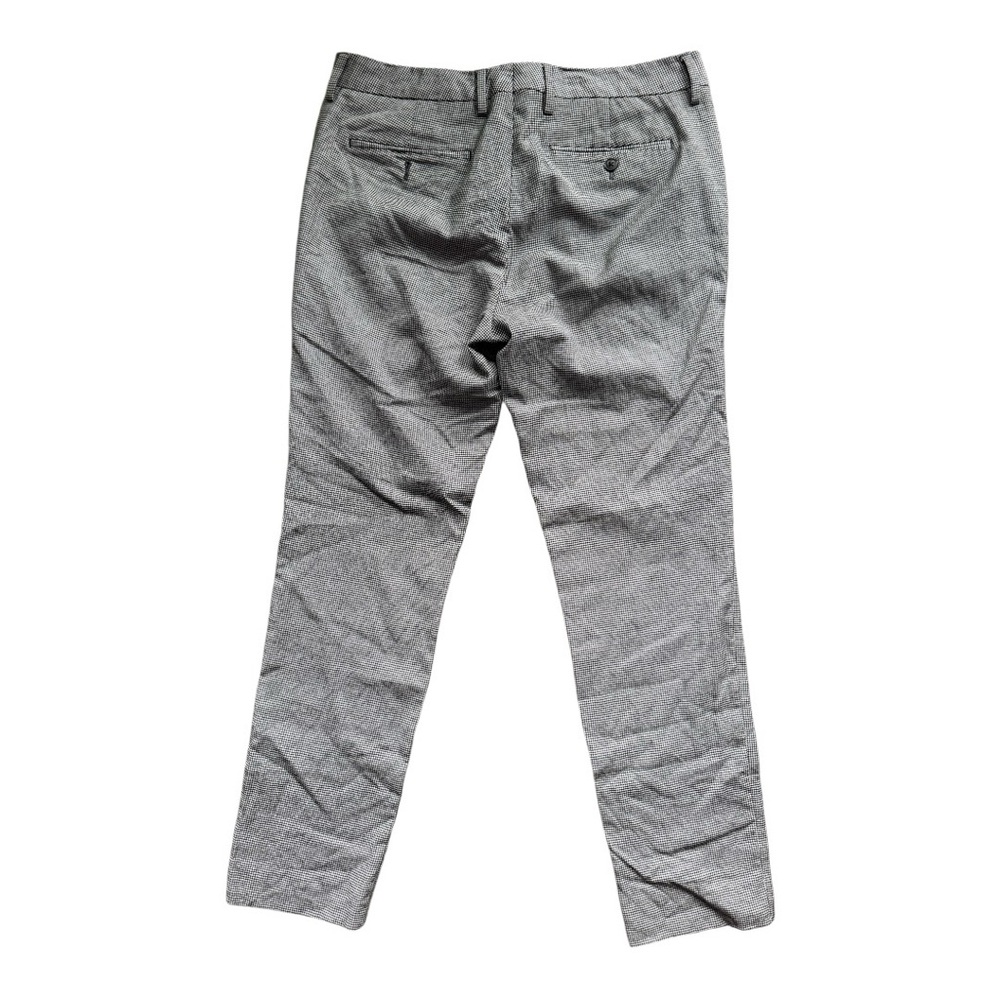 Bonobos Black & White Micro-Check Wool Pants – 33x30 - Picture 3 of 7